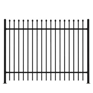 China factory Popular Design Decorative Wrought Iron Fence for Garden