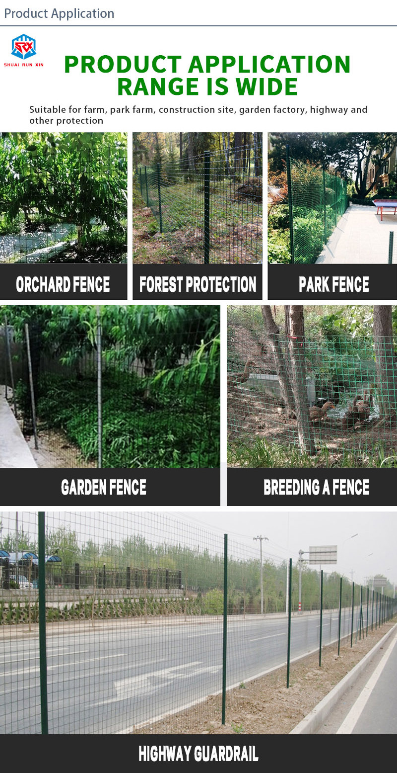 Green PVC Coated Steel Welded Wire Mesh Galvanized Holland Bird Guard Squirrel Mesh Fence for Farm or Gate Use