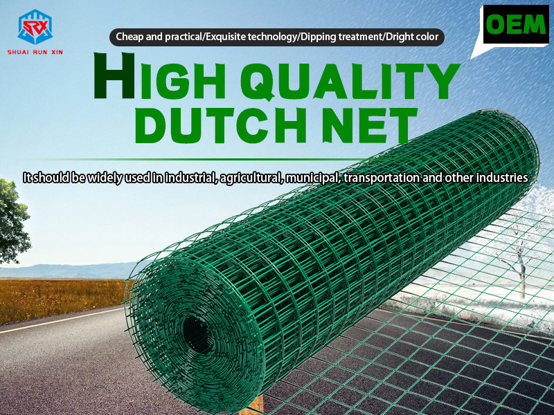 Green PVC Coated Steel Welded Wire Mesh Galvanized Holland Bird Guard Squirrel Mesh Fence for Farm or Gate Use