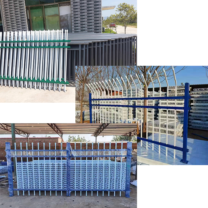 High Quality Aluminum and Steel Wrought Iron Fence Panels Modern Designs Waterproof for Gate Security Coated