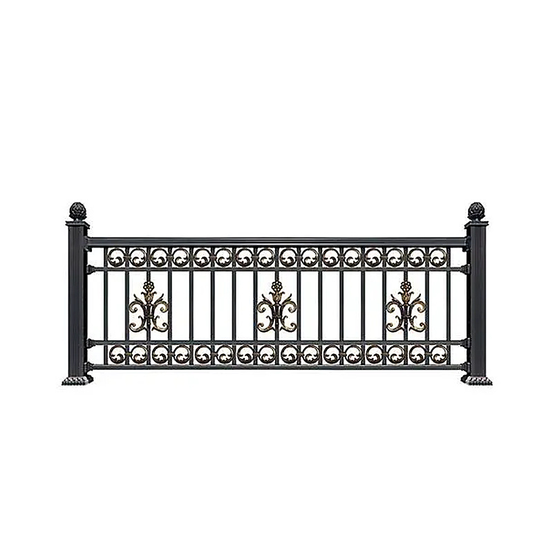 Powder Coated Indoor Stair Handrail Steel and Iron Balcony Railing Easy Installation Waterproof Security Fence for Home