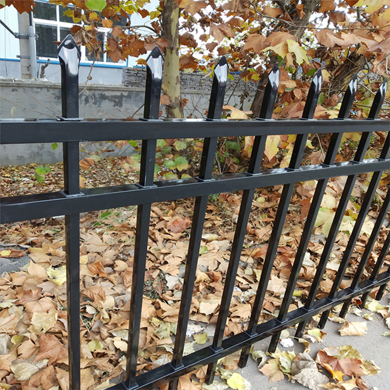 New Design Philippines Wrought Iron Fence Panel Low Maintenance Steel Metal Picket Fence for Security Gate Decorative Garden