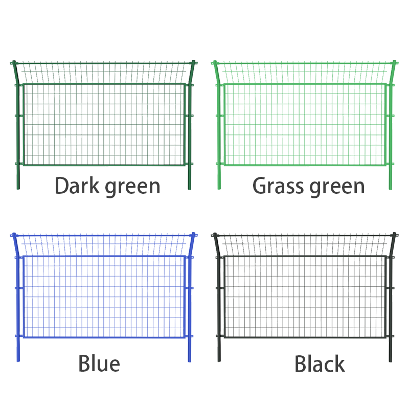 SRX 001 2*3M Steel Metal 3D Bending Curved Garden Farm Security Fence PVC Coated Welded Wire Mesh Panel for Highway Use