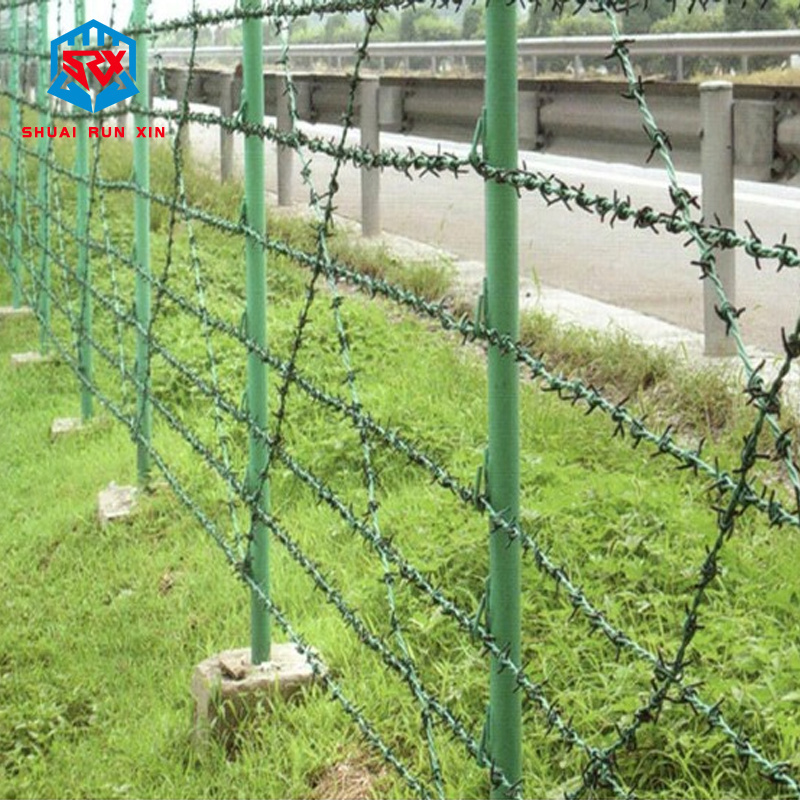 19 gauge 8x8 galvanise coated cyclon wire chain link fence panels barbed wire extension arms garden