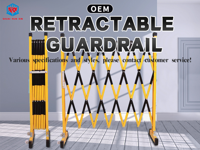 500cm Expandable Metal Safety and Traffic Barrier Retractable Scissor Fence Accordion Elevator Crowd Control Expandable Barrier