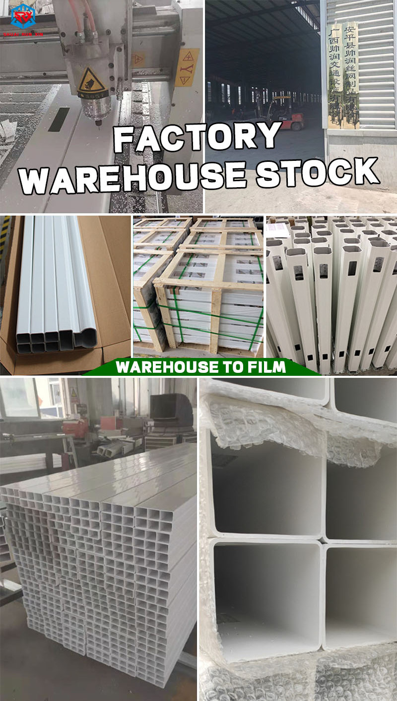 Factory Stable Panel Fencing PVC Post Rail for Horses Coated Rail Fence Gate for Farms Ranch horse corral panels sheep fence