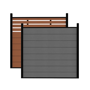 New Wood Plastic Composite Panel Fence Panels Aluminum WPC for Houses and Courtyards Pressure Treated Wood Elegant Gates