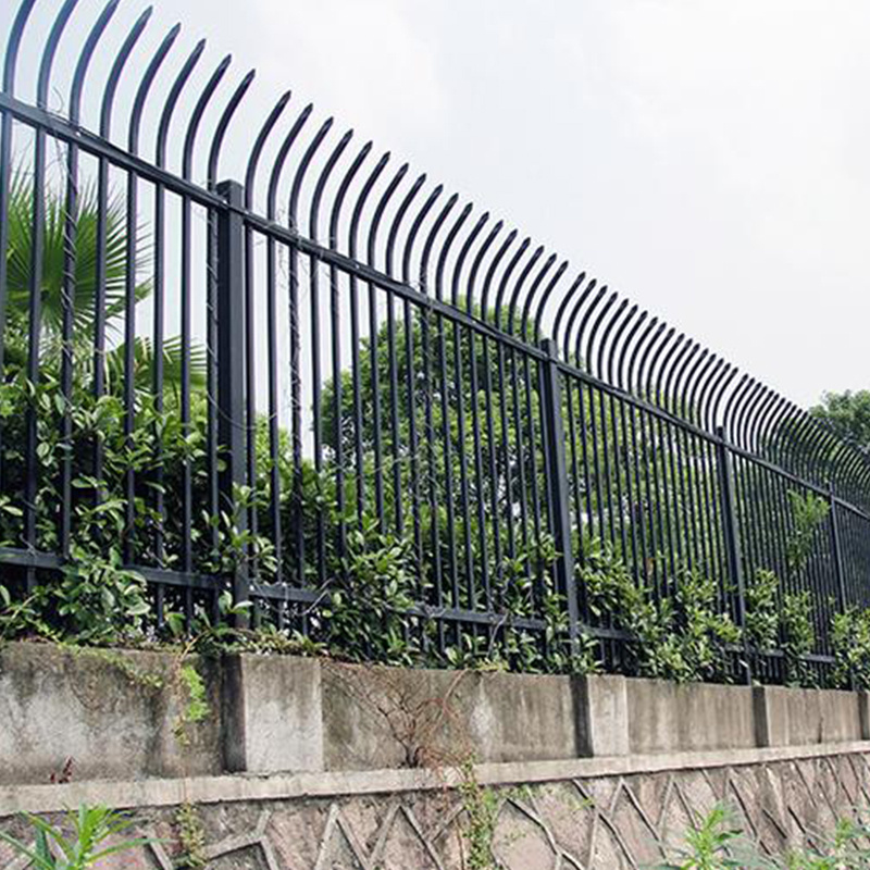 New Design Philippines Wrought Iron Fence Panel Low Maintenance Steel Metal Picket Fence for Security Gate Decorative Garden