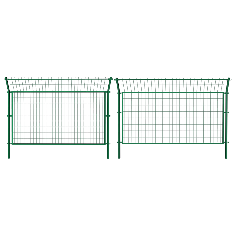 SRX 001 2*3M Steel Metal 3D Bending Curved Garden Farm Security Fence PVC Coated Welded Wire Mesh Panel for Highway Use