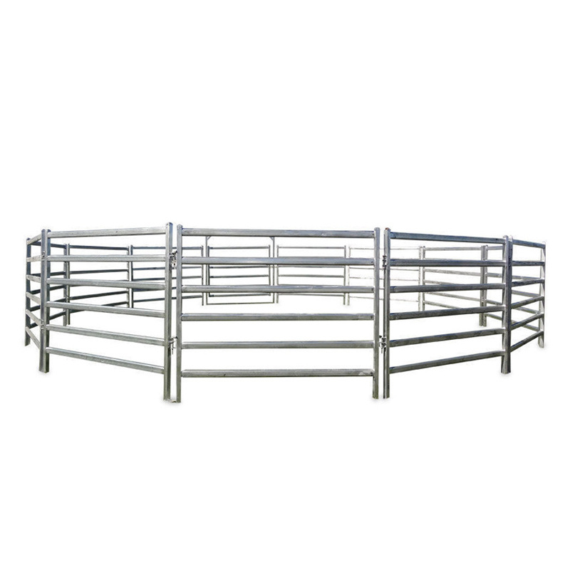 Livestock Steel Tubing Corral Panels Used 3/4 rails Galvanized Cattle Horse Fence Panel