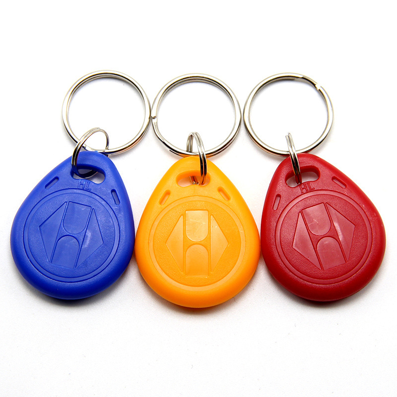 13.56MHZ Eco-friendly Key Fob cards plastic NFC smart door access cards waterproof keychain cards