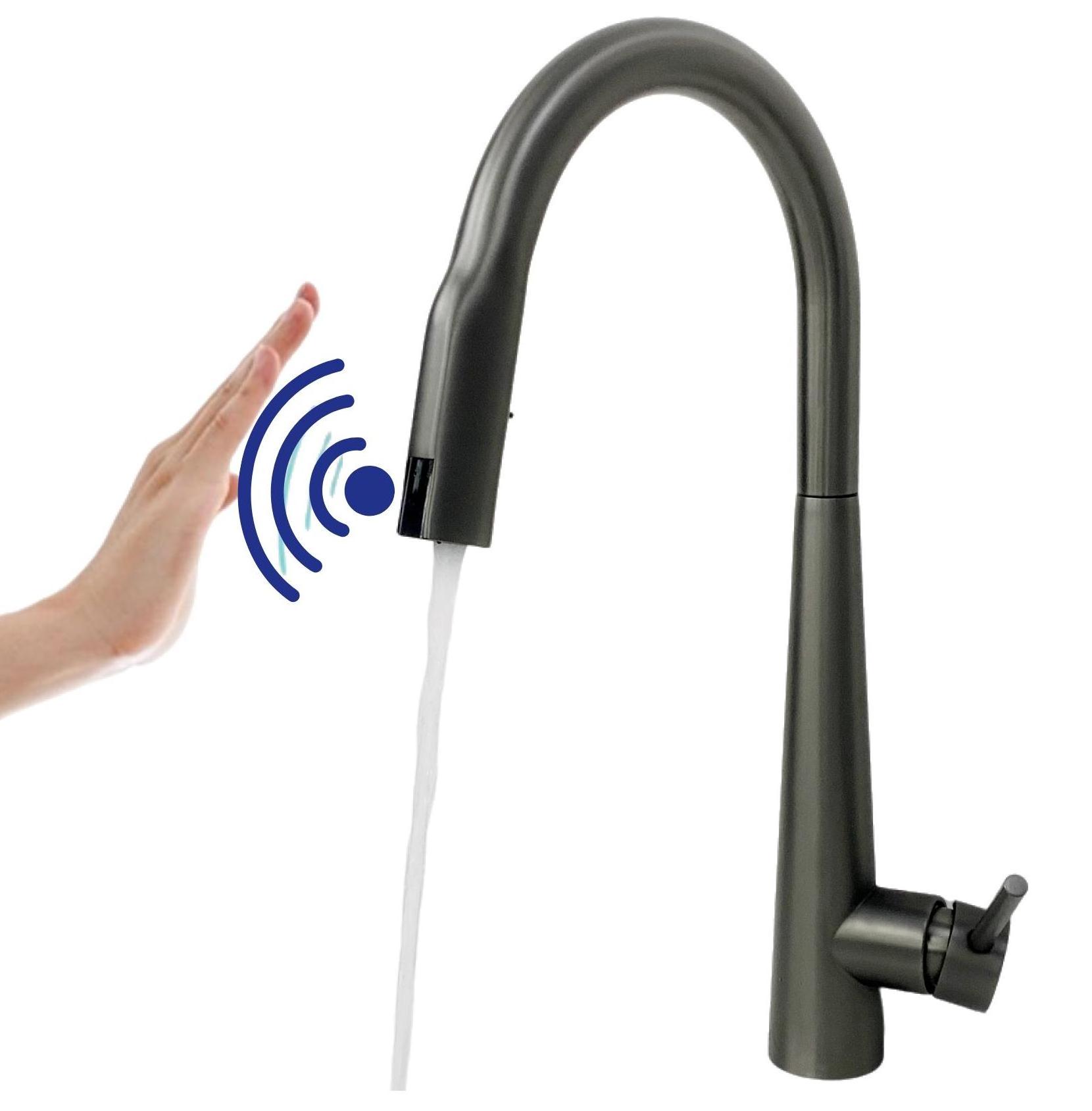 Modern Automatic Touchless Pull Down And Cold Water Mixer Kitchensensor faucets Tap