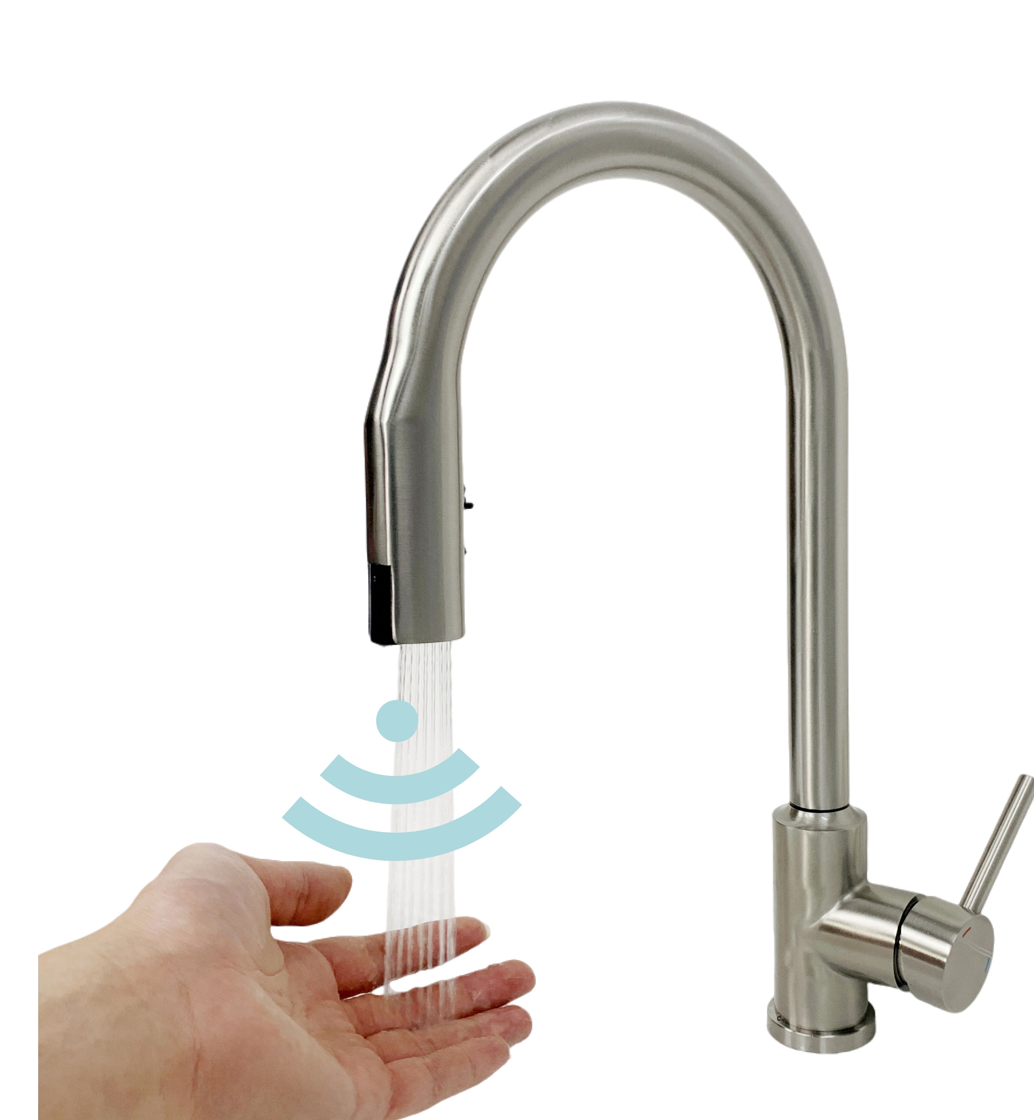 Modern Automatic Touchless Pull Down And Cold Water Mixer Kitchensensor faucets Tap