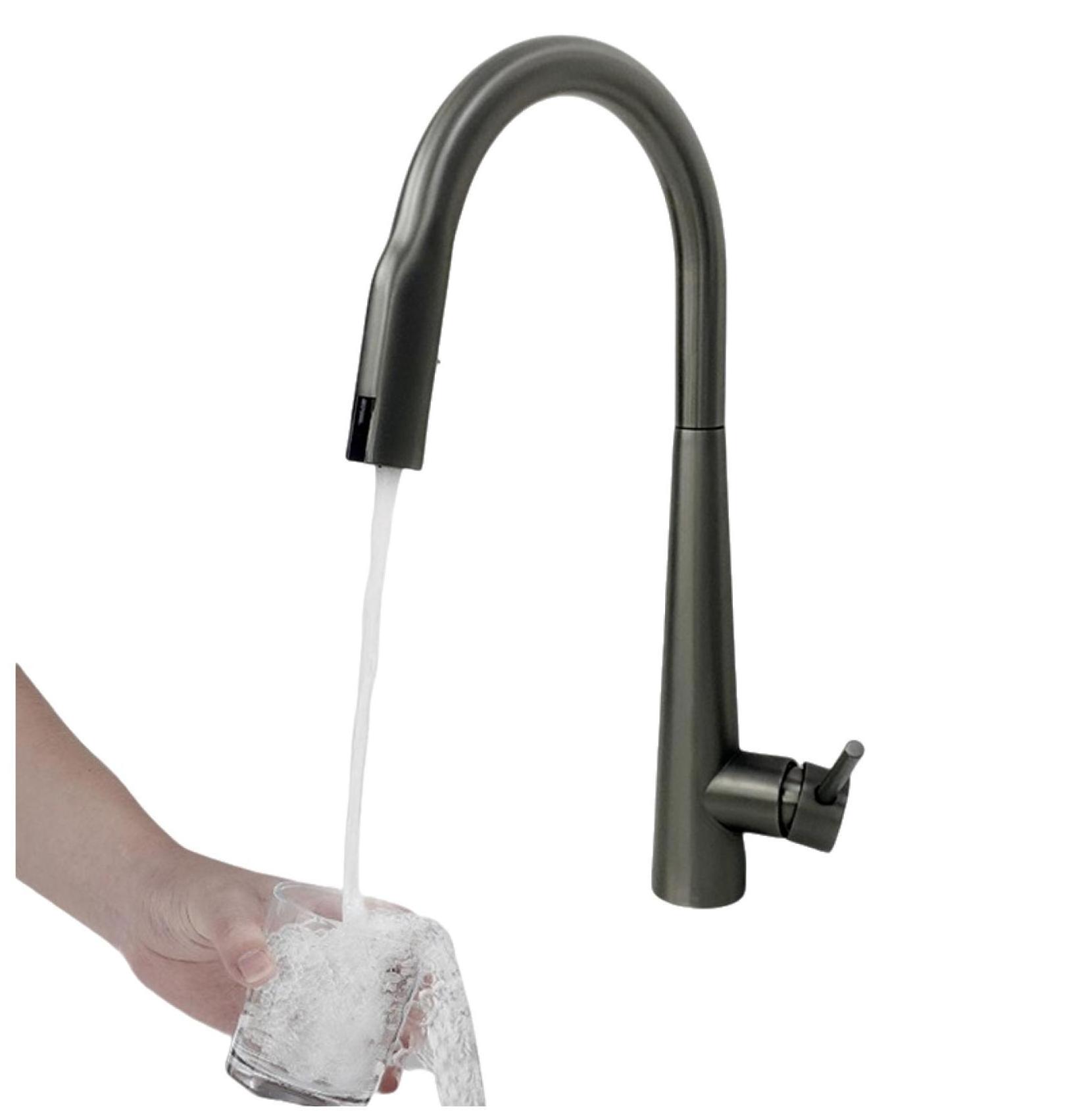 Modern Automatic Touchless Pull Down And Cold Water Mixer Kitchensensor faucets Tap