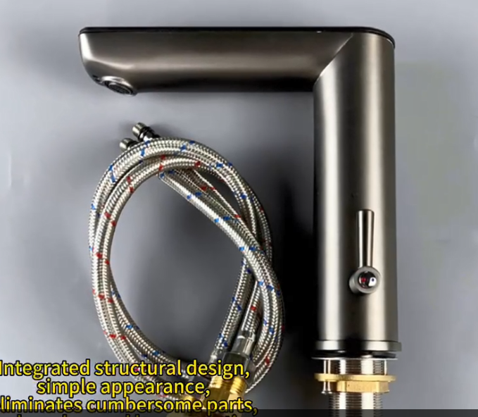 copper material touch / sensing dual control LED basin faucet intelligent bathroom sensor faucet