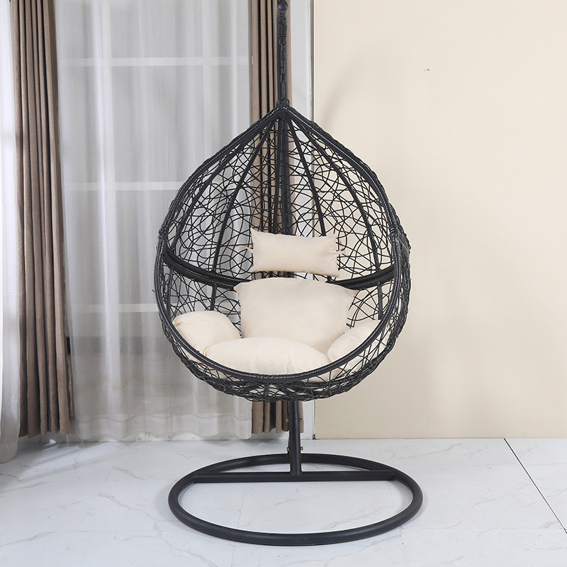 Woqi Hammock Chair Macrame Swing,Hanging Cotton Rope,For Indoor,Outdoor,Home,And Patio Install Kit Included