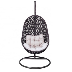 Garden Mesh Hanging Rope Swing Chair With Cushion And Hardware Kits Macrame String Macrame Swing Chair