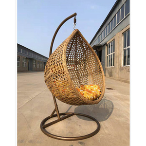 Hot Selling Patio Swing Hammock Rattan Wicker Egg Hanging Chair For Garden Living Room Swing Chair