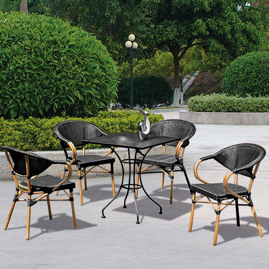 Garden Sets Aluminum Outdoor Furniture Round Table Set For 4 Piece Garden Table And Chairs Patio Dining Set