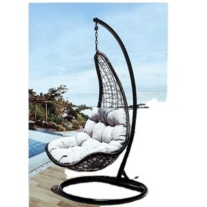 ULand Patio Garden Swinging Chair Rattan Outdoor Steel Wicker Hanging Chair