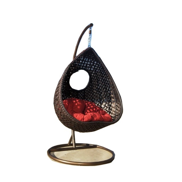 Egg Shape Factory Direct Wholesale Balcony Hanging Chair Outdoor Furniture Patio Swings Rattan Swing