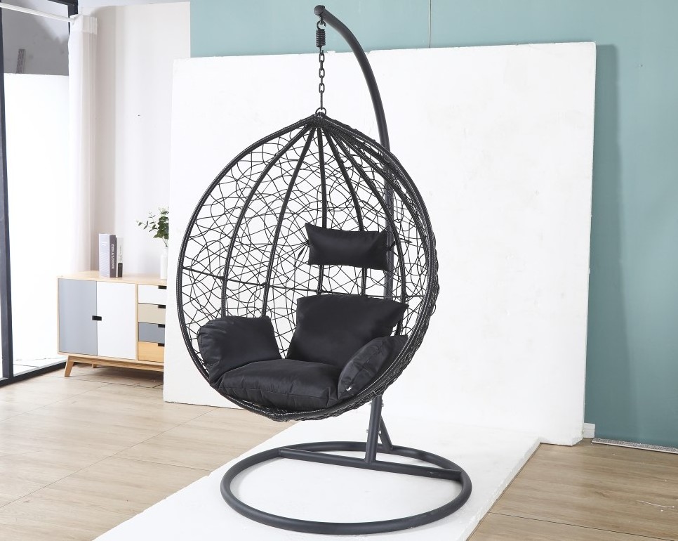 Hammock Chair With Stand Heavy-duty Hanging Chair Indoor Outdoor Sturdy Swing Chair With Stand