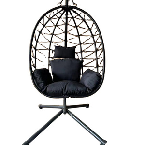 Outdoor Balcony Single Swing Chair Hanging Chair Bird's Nest Rattan Lazy Double Swing Chair