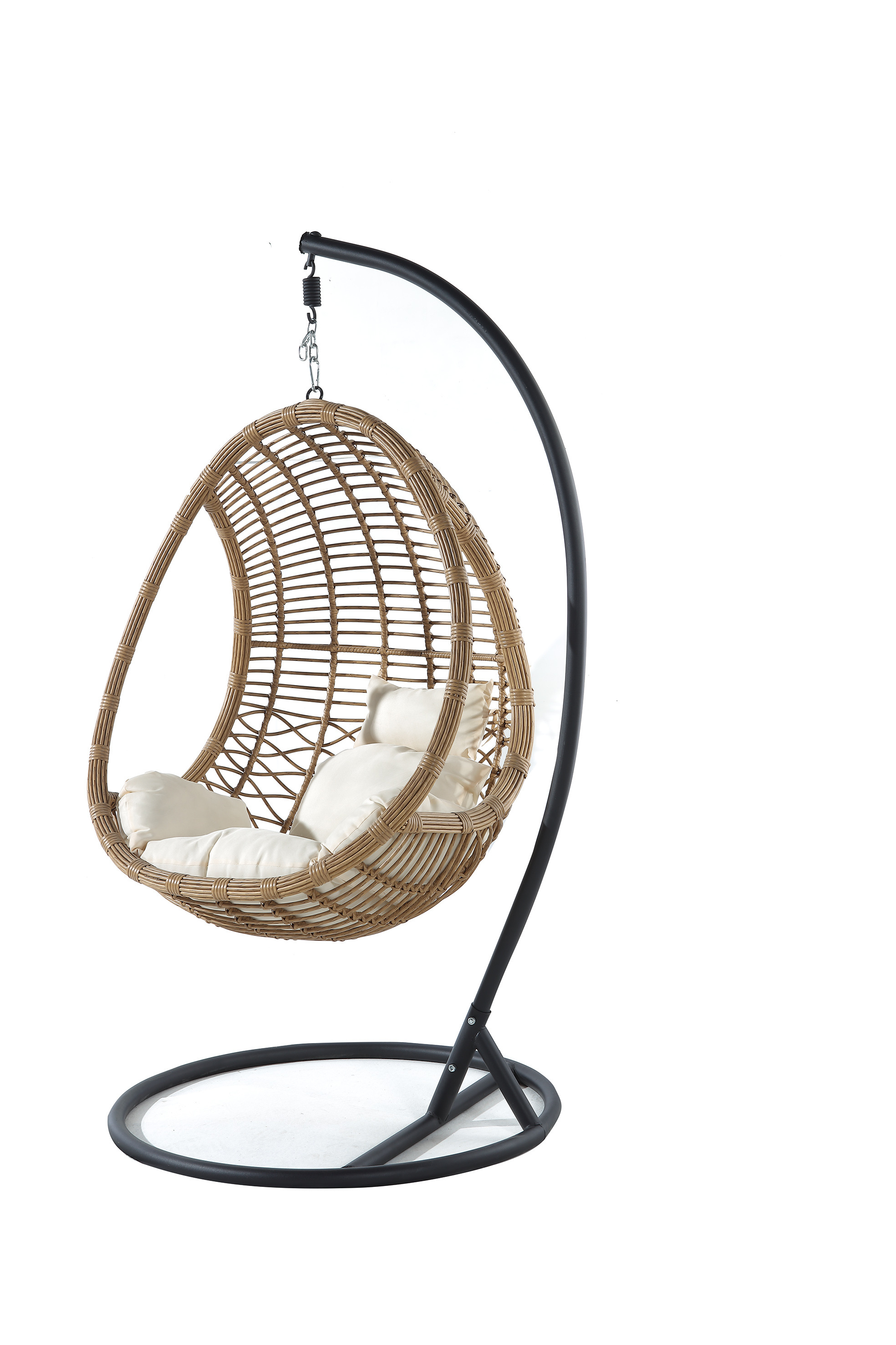 Hanging Chaise Lounger Chair Arc Stand Patio Adult Hammock Swing Chair