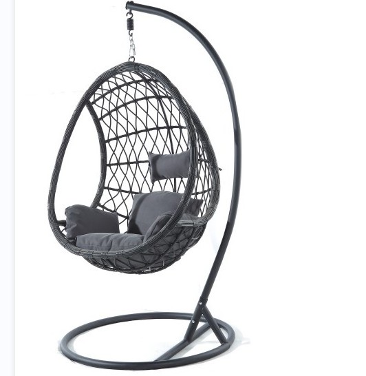 Hanging Chaise Lounger Chair Arc Stand Patio Adult Hammock Swing Chair