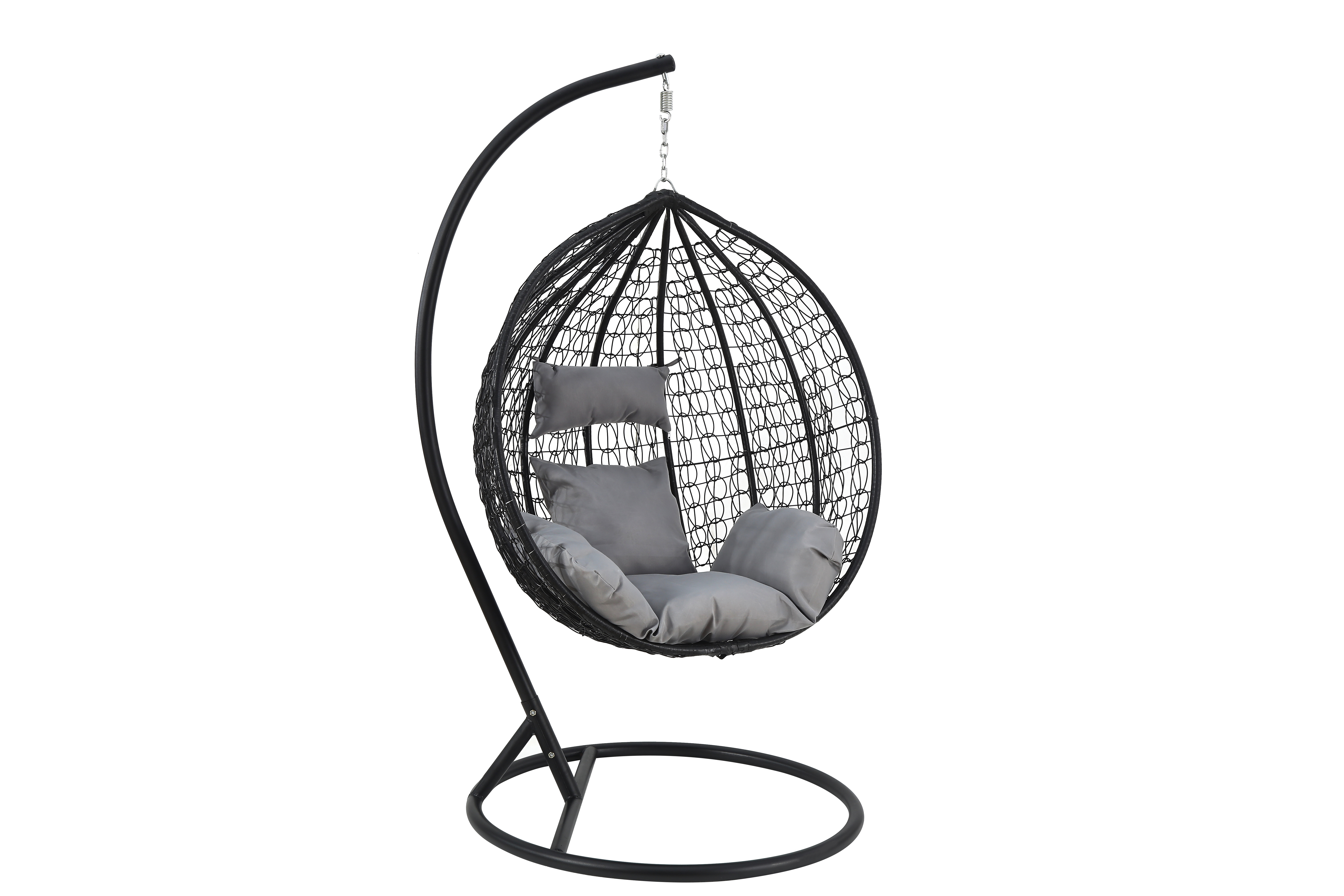 Swing Hammock Rope Outdoor Steel Basket Cover Egg Indoor Toddler Lazy Bird's Nest Black Hook Patio Swings Hanging Chair