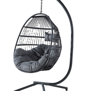 Kids Outdoor Furniture Swing Patio Garden Folding Hammock Chair 2 Seater Hanging Chair With Canopy