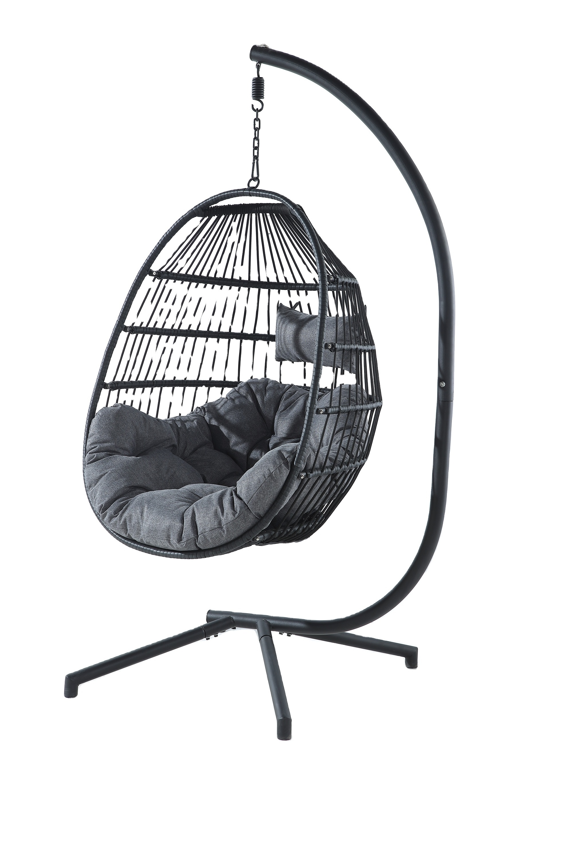 Kids Outdoor Furniture Swing Patio Garden Folding Hammock Chair 2 Seater Hanging Chair With Canopy