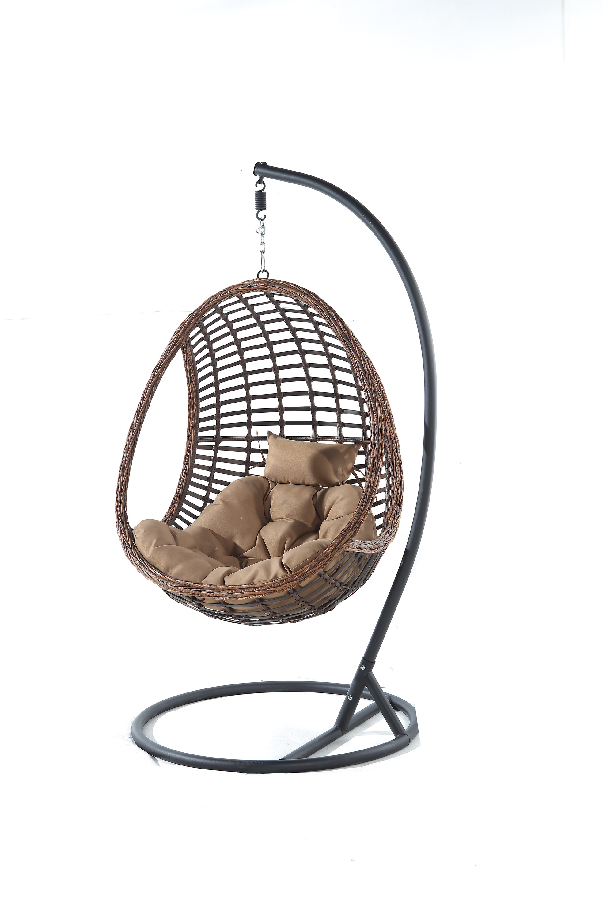 Huarun Hammock Chair With Foot Rest,Sky Chair With Metal Bar Frame,Hanging Chair Outdoor / Indoor With Side Pouch