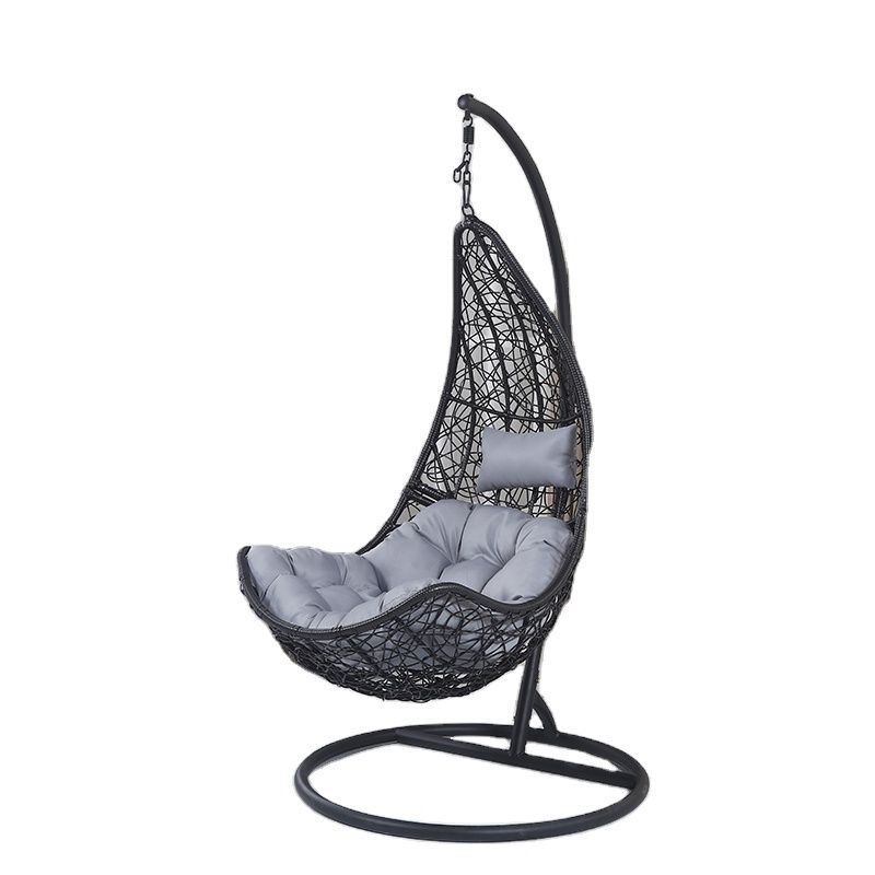 Water Drop Shaped Swing Chair,White Rattan Egg Chair Bird Nest Swing,Circle Bird Nest Hanging Swing Chairs