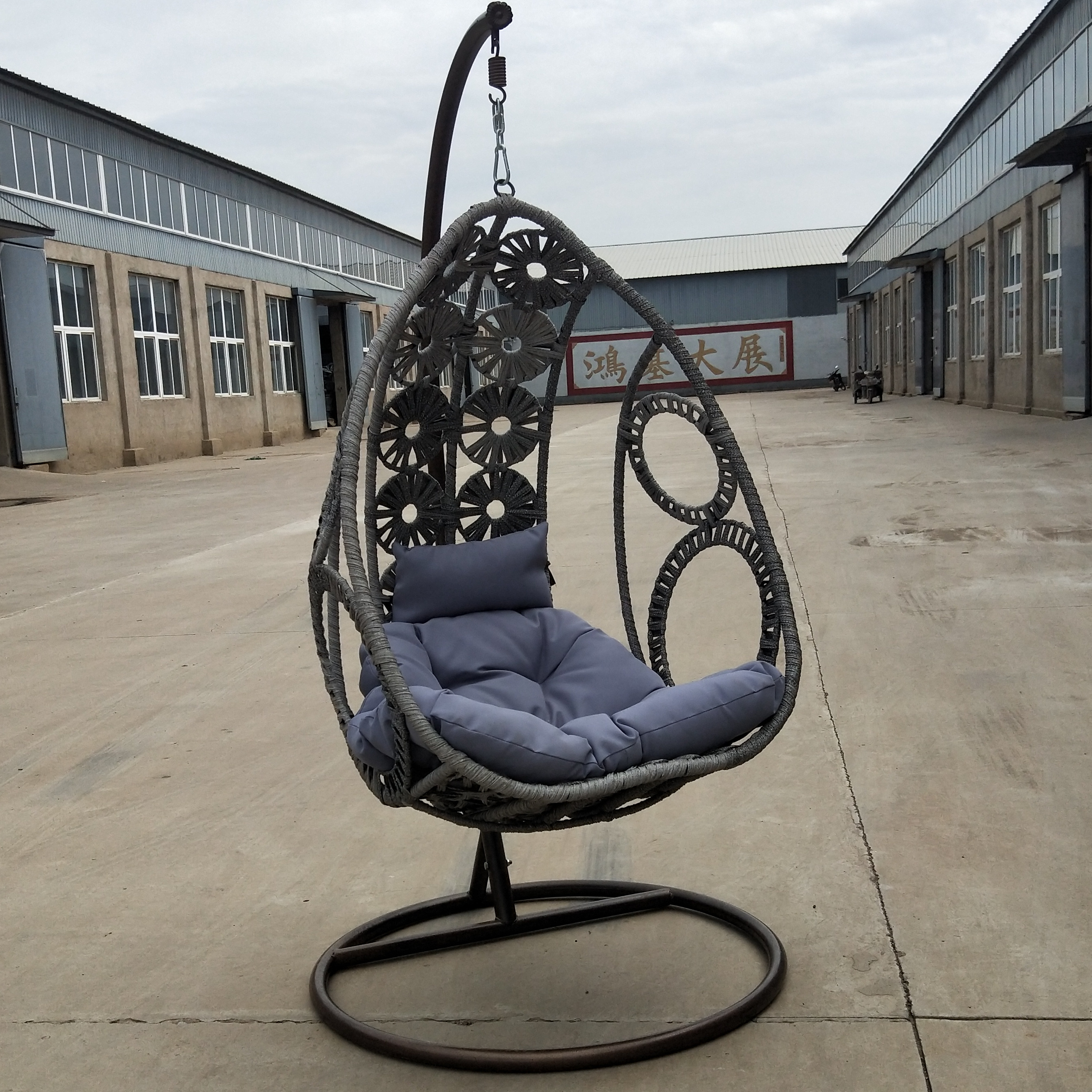 Macrame Patio Swings Hanging Indoor And Outdoor Rattan Garden Swing Chair Baby Egg Chair Swing