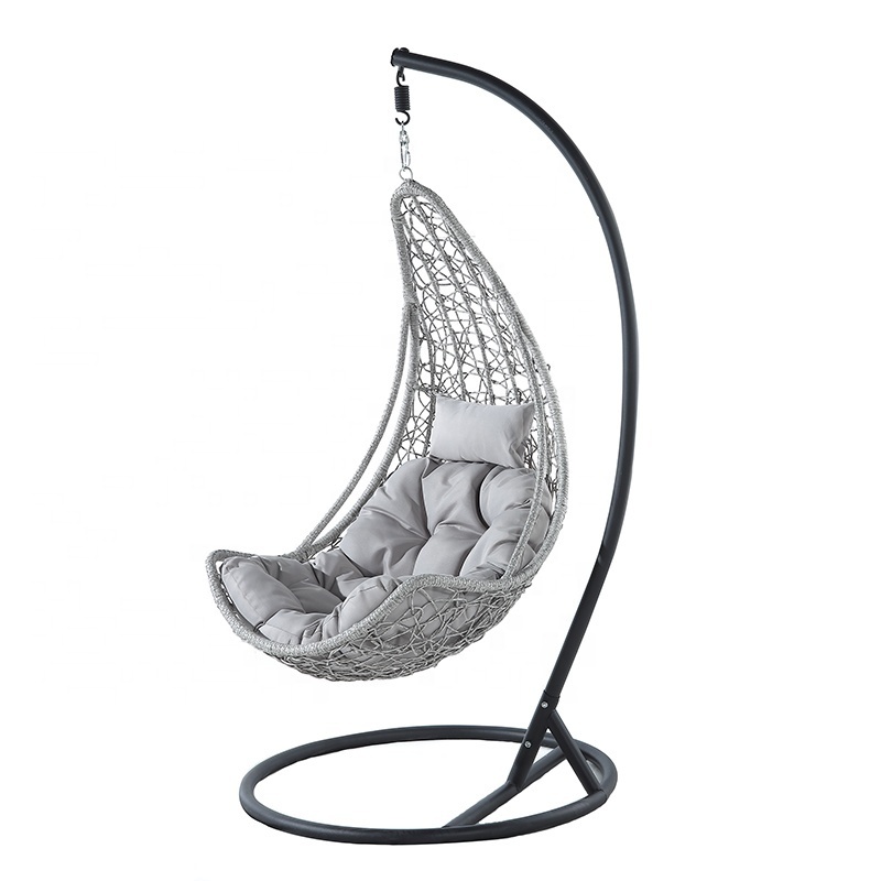 Fantastic Design Large Size Swings Handmade Hanging Chair Black Iron Swings For Outdoor And Indoor Usage