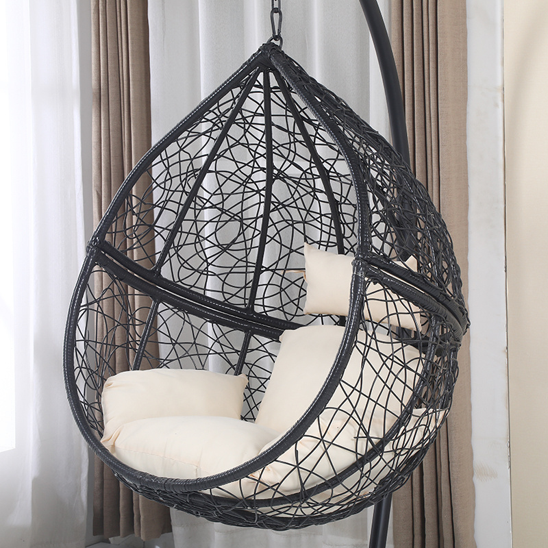 Woqi Hammock Chair Macrame Swing,Hanging Cotton Rope,For Indoor,Outdoor,Home,And Patio Install Kit Included