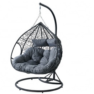 Most Popular Outdoor Furniture Egg Shaped Rattan Indoor Hanging Chair Swing Chair