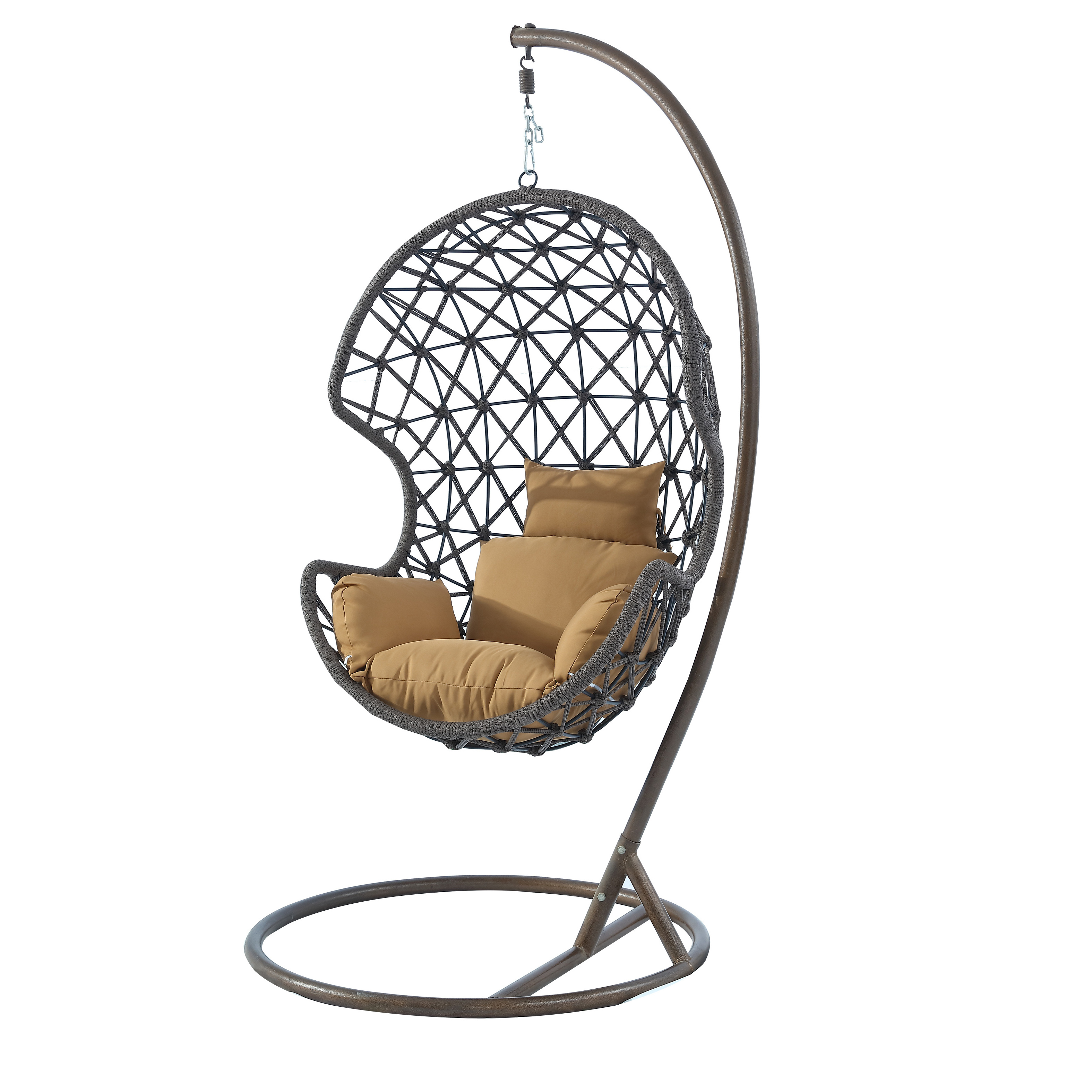 Cheap Price Indoor Outdoor Acrylic Modern Hanging Swing Chair Bamboo Patio Garden Rattan Wicker Egg Swing Clear Chair