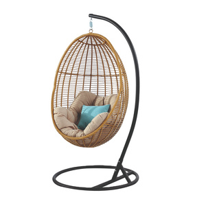 High Quality Oval Cocoon Rattan Hanging Egg Chair India