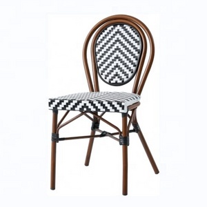 Ash Wood Frame Simplistic Dining Chair Wooden Curved Backrest Chairs With Rattan Rope Knitted Seats For Dining Room Restaurant