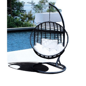 Casual Hanging Basket Rattan Chair Adult Indoor Swing Nordic Outdoor Balcony Rattan Woven Lazy Hanging Chair