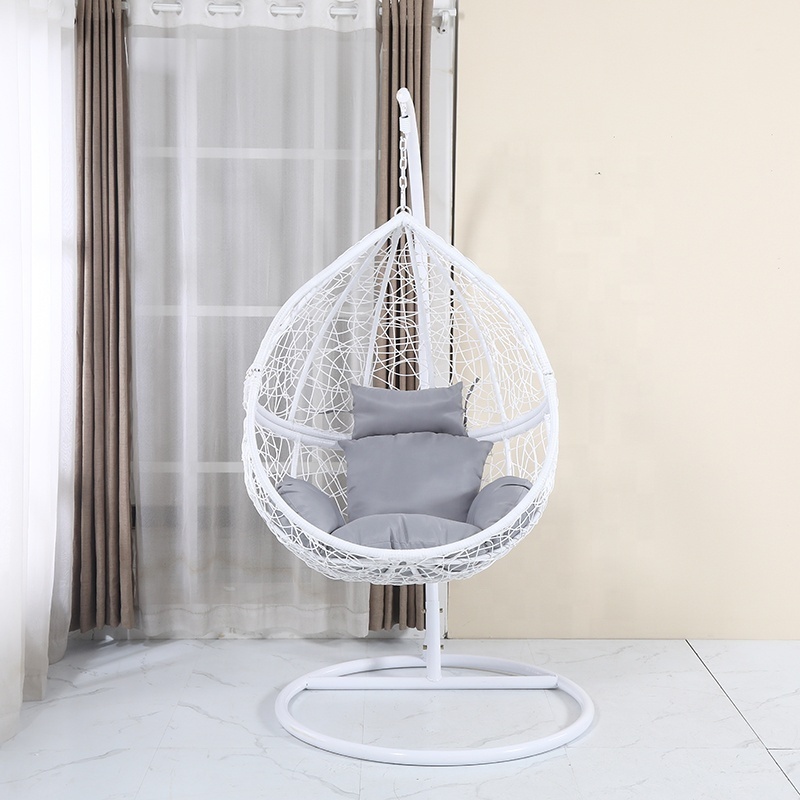 China Supplier Camping Portable Tassel Polycotton Hanging Swing Chair Hammock Stand With Rope Hammock Stand