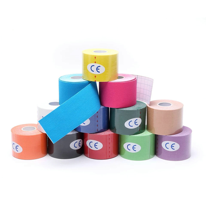 10cm hypoallergenic waterproof gym tape kinesiology tape china original cotton kinesiology sports muscle tape