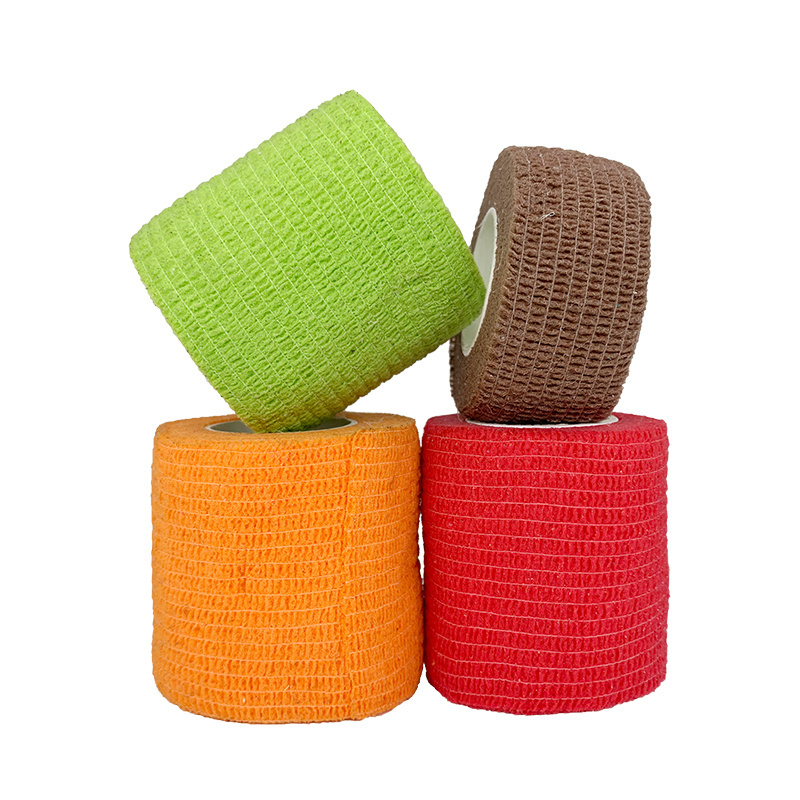 Custom logo first aid cohesive bandage hot sale 5cm 10cm breathable nonwoven elastic self medica cohesive bandages