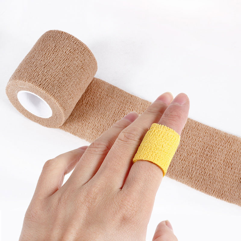 Custom logo first aid cohesive bandage hot sale 5cm 10cm breathable nonwoven elastic self medica cohesive bandages