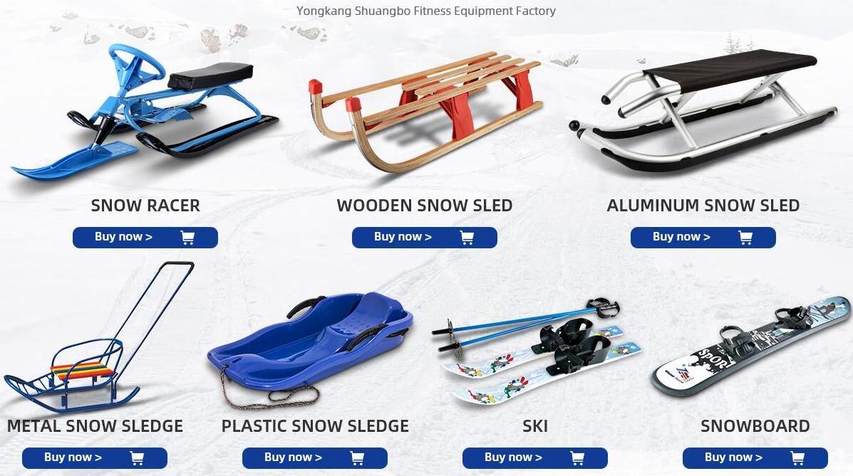 2024 New Style Plastic Snow Kids Toboggan Sled