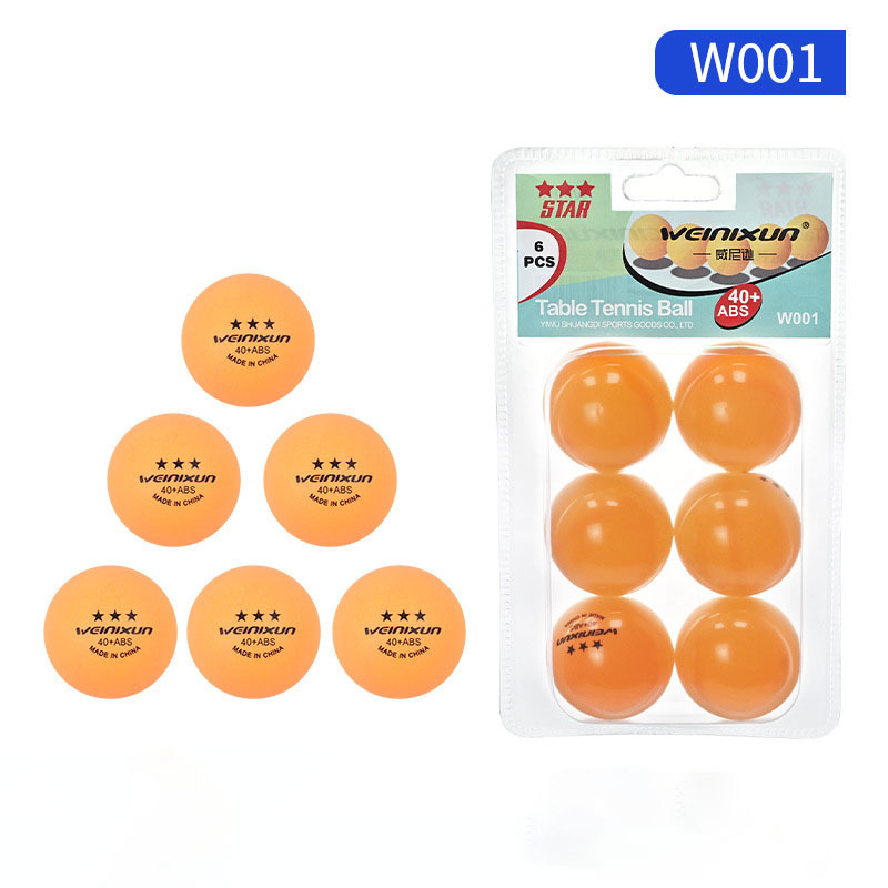 6Pcs/Set 40mm Professional Seamless Ping-pong Match Training Table Tennis Balls Durable Good Bounce Table Tennis Accessories