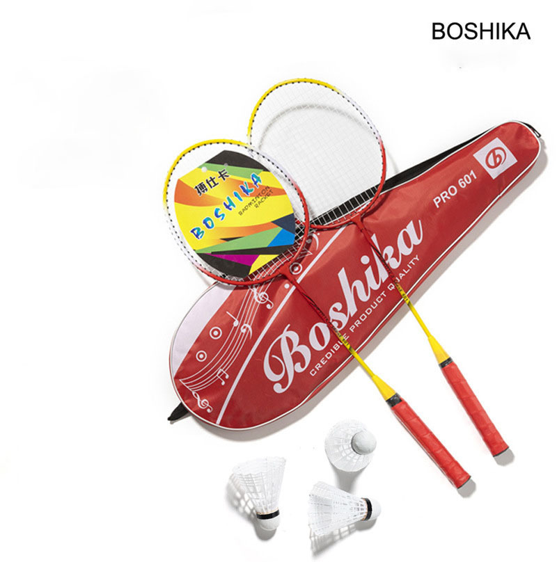 2024 New 100% One Star Original High Quality ferroalloy Badminton Racket Set Professional Racquets with Ball bag