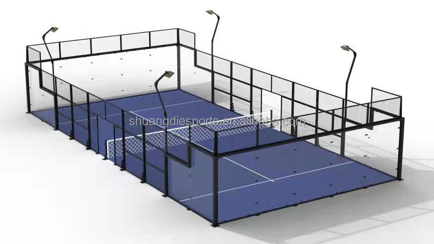 10x20m professional classic padel court good quality outdoor paddle court with artificial  grass